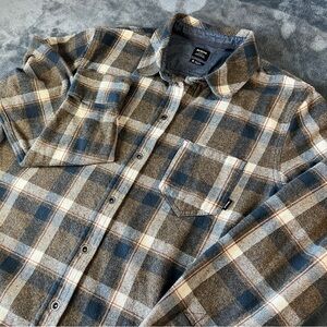 prAna Golden Canyon Flannel Organic Cotton Snap Button Flannel/Shacket Women M